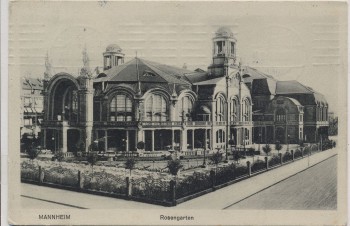 AK Mannheim Rosengarten 1909