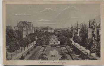 AK Crefeld Krefeld Bismarckplatz 1910
