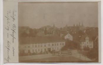 VERKAUFT !!!   AK Foto Merseburg Ortsansicht mit Schloss 1910