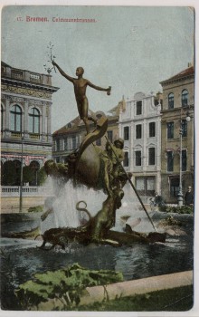 AK Bremen Teichmannbrunnen 1912