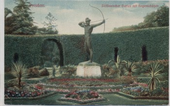 AK Potsdam Sizilianischer Garten mit Bogenschützen 1910