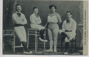 AK Künstler The 4 Smiles moderne Akrobaten 1912