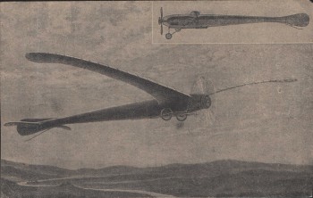 VERKAUFT !!!   AK Flugzeug Modell Zukunft gelaufen 1903 RAR