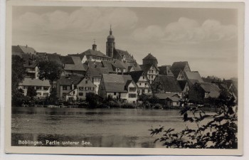 AK Foto Böblingen Partie unterer See 1940