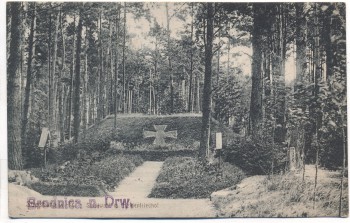 VERKAUFT !!!   AK Brodnica Strasburg Stadtwald m. Heldenfriedhof Westpreußen Kujawien-Pommern Polen 1920 RAR