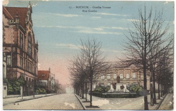 AK Bochum Goethe Strasse 1920
