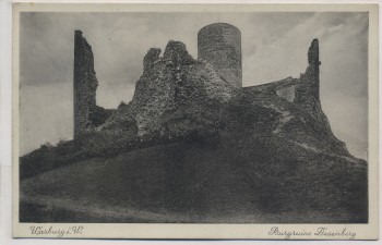 AK Warburg in Westfalen Burgruine Desenberg 1940