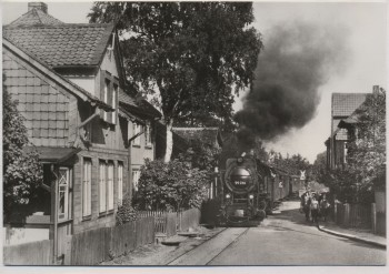 AK Foto Wernigerode Harzquerbahn mit Menschen 1984
