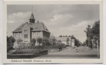 VERKAUFT !!!   AK Luftkurort Unterlüß Straßenansicht Lüneburger Heide 1963