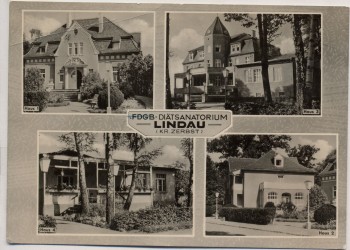 AK Mehrbild Lindau FDGB-Diätsanatorium b. Zerbst 1964