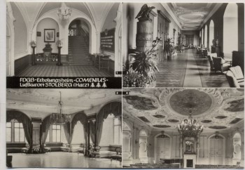 AK Mehrbild Stolberg Harz FDGB-Erholungsheim Comenius 1971