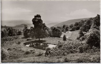 AK Foto Hutten über Schlüchtern Schwimmbad 1960