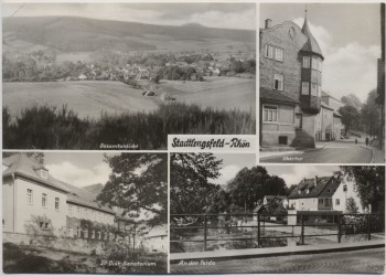 AK Foto Mehrbild Stadtlengsfeld Rhön Obertor Felda Gesamtansicht 1973