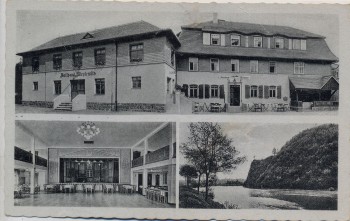 AK Foto Mehrbild Fährschänke Westewitz Gondelstation Ballsaal b. Großweitzschen 1935