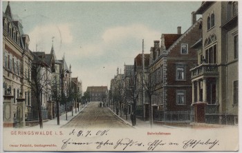 AK Geringswalde in Sachsen Bahnhofstrasse 1905 RAR
