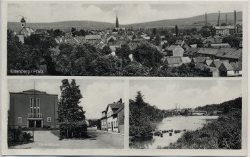 AK Mehrbild Eisenberg (Pfalz) Vereinshaus See Ortsansicht 1950