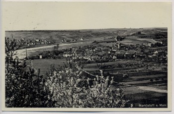 VERKAUFT !!!   AK Foto Marktsteft am Main Ortsansicht bei Marktbreit 1935 RAR