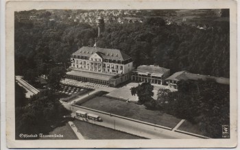 VERKAUFT !!!   AK Foto Ostseebad Travemünde Luftbild mit Kurhaus b. Lübeck 1940