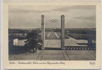 AK Foto Berlin Reichssportfeld Blick auf den Olympischen Platz Olympia 1936