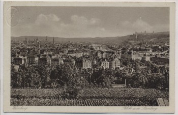 AK Würzburg Blick vom Steinberg Kupfertiefdruck 1927