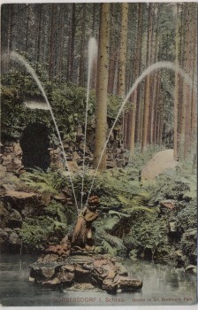 VERKAUFT !!!   AK Görbersdorf in Schlesien Grotte in Dr. Brehmers Park Sokołowsko b. Friedland Mieroszów Polen 1906