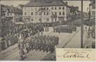 AK Erlangen Parademarsch des k. b. 19. Inf.-Regts. am Marktplatz 1906 RAR