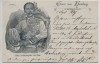 VERKAUFT !!!   AK Gruss aus Hamburg König Chulalongkorn von Siam 1897