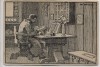 Künstler-AK Luther auf der Wartburg Zeichnung Otto Ubbelohde Feldpost 1918