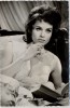AK Foto Senta Berger mit Dekoltee Film Frauenarzt Dr. Sibelius 1962