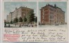 VERKAUFT !!!   AK Leipzig Lindenau 23. Bezirksschule Uhlandstrasse Kathol. Schule Friedrich August Strasse 1902 RAR