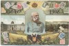 AK Adel Wien 60-jähriges Regierungsjubiläum Kaiser Franz Josef Briefmarkenmotive 1908