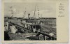 AK Kolberg Kołobrzeg Hafen Einfahrt mit Schiff und Menschen Pommern Polen 1935