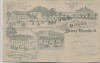 VERKAUFT !!!   AK Vorläufer Gruss aus Demitz-Thumitz in Sachsen Gasthof zum Sächs. Reiter Schule Klosterberg Ballsaal Radfahrer Station bei Bischofswerda 1900 RAR