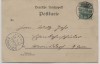 Litho Gruss aus Mosel Hammer's Gasthof Post Brauerei Bahnhof bei Zwickau 1901 RAR