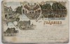 VERKAUFT !!!   Litho Halle an der Saale Gruss aus dem Etablissement zum Paradies 1898