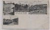 AK Gruss von der Aumühle bei Fürsteneck Hutthurm Restauration Schloss Sägewerk 1910 RAR
