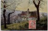 Künstler-AK Ansicht Burg Stempel Seifhennersdorf 1926