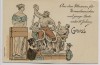 Künstler-AK Lex Heinze Gruss aus dem Museum für Normalmenschen und junge Leute unter 18 Jahren Venus Medici und Laokoon 1900 RAR