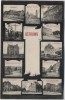 VERKAUFT !!!   AK Mehrbild Ostrowo Ostrów Wielkopolski Bahnhof Ulanenkaserne Kirchstraße ... Posen Polen 1911 RAR