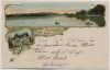 AK Gruss vom Simssee Hotel bei Bad Endorf 1904