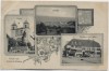 AK Gruss aus Lörrach Stetten Kirche Gasthaus zum Adler Ortsansicht 1909 RAR