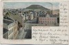 VERKAUFT !!!   AK Gruss aus Pössneck Bahnhofstrasse mit Post 1902