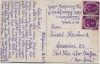 AK Heiligenhaus Bezirk Düsseldorf Hauptstraße mit Postamt u. kath. Pfarrkirche 1953
