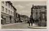 AK Foto Burg bei Magdeburg Adolf-Hitler-Straße Menschen Litfaßsäule 1940 RAR