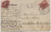 AK Gruss aus Nordleda Kampen Straßenansicht mit Menschen 1905 RAR