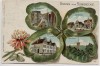Präge-AK Litho Gruss aus Lübbecke Kleeblatt Langestrasse Marktplatz Postamt 1905 RAR