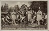 AK Foto Bad Wörishofen Die lustigen Holzhacker Gebirgstrachten-Verein Alpenblick 1937 RAR