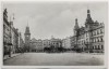 AK Foto Pardubice Pardubitz Marktplatz mit Brunnen Böhmen Tschechien 1939