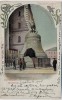 AK Mockba Moskau Glocke am Kreml mit Menschen Russland 1908