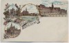 AK Gruss aus Breslau Wrocław Rathaus Dom Kreuzkirche Schlesien Polen 1900